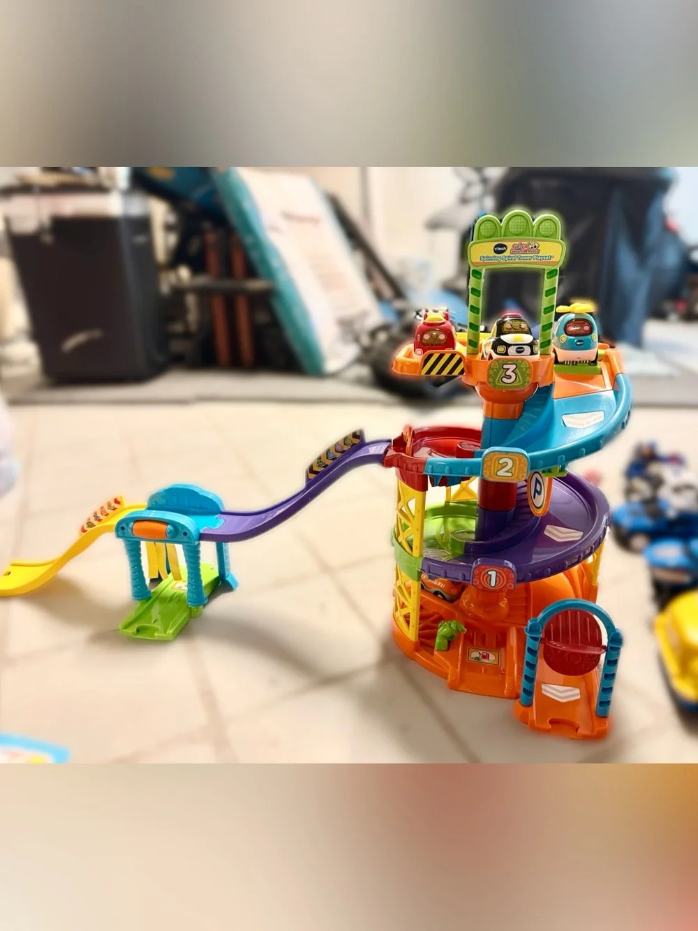 VTech Go! Go! Smart Wheels Spiral Tower Playset - Multicolor